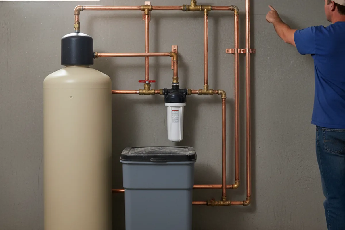 Whole-house water treatment system installed in Afton